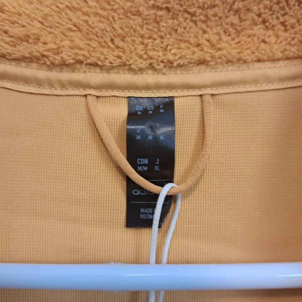 Adidas Men's‎ Terrex XPloric High Pile Snap Fleece Pullover Yellow IB1138 SIZE M